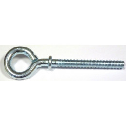 3 pitons à collerette filetée acier zingué 6x60mm