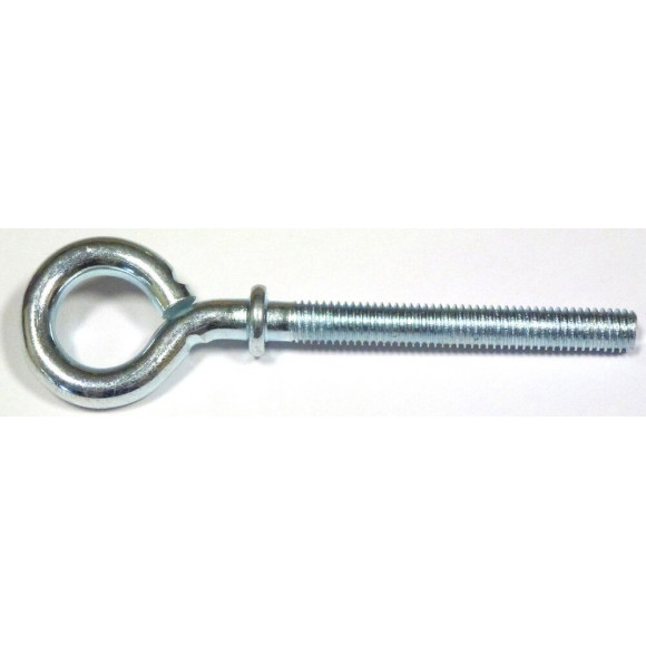 3 pitons à collerette filetée acier zingué 6x60mm