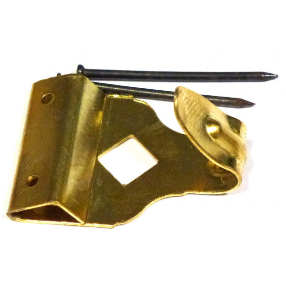 8 crochets tableau laiton 28mm