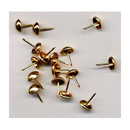 14 clous d'ameublement laiton 14mm