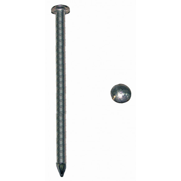 500g pointes tête plate acier zingué 4x90mm