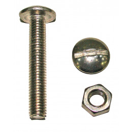 8 boulons poêlier inox A2 6x40mm