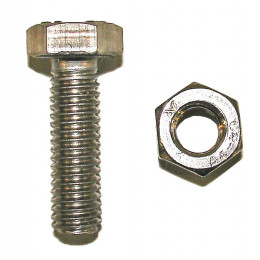 3 boulons tête hexagonale inox A4 8x20mm