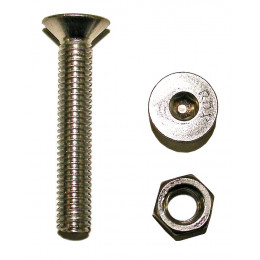 20 boulons tête hexagonale creuse inox A4 4x30mm