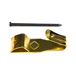 10 crochets tableau laiton 18mm