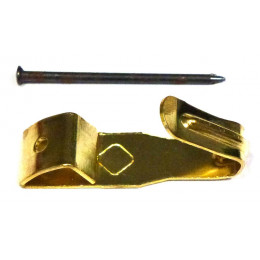 10 crochets tableau laiton 18mm