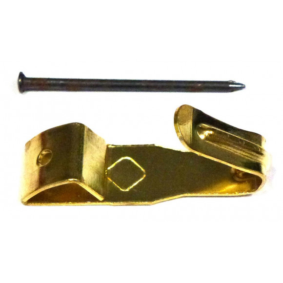 10 crochets tableau laiton 18mm