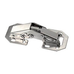 Charnière invisible à plaquer acier 60mm - 2 pièces