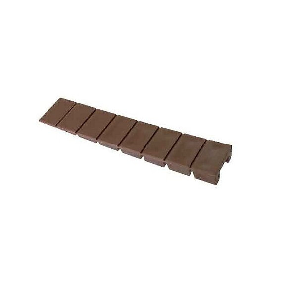 Cale de compensation plastique marron 20x100 - 4 pièces