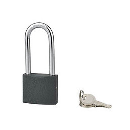 Cadenas acier gris 50mm anse 1/2 haute acier 3 clés