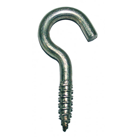 5 crochets d'armoire acier zingué 4.5x35mm