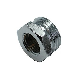 Réduction chromée brut externe M. 15x21mm F. 5x10mm