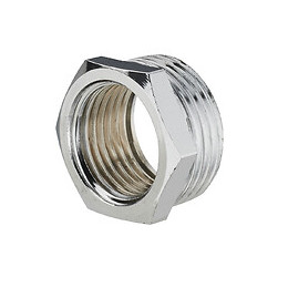 Réduction chromée brut externe M. 15x21mm F. 5x10mm