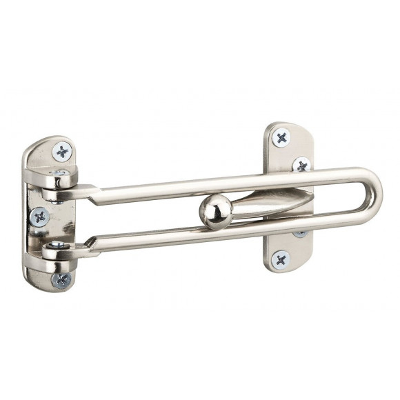 Entrebâilleur de porte nickel satin