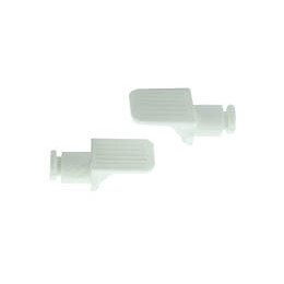 Taquet à enfoncer plastique blanc diamètre 7mm - 12 pièces