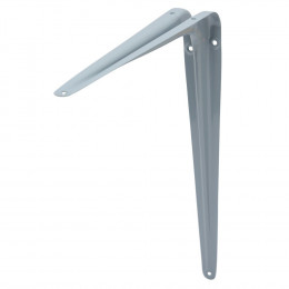 Equerre décorative emboutie grise 30x35cm