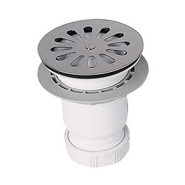 Bonde de douche diamètre 60mm sortie verticale à visser