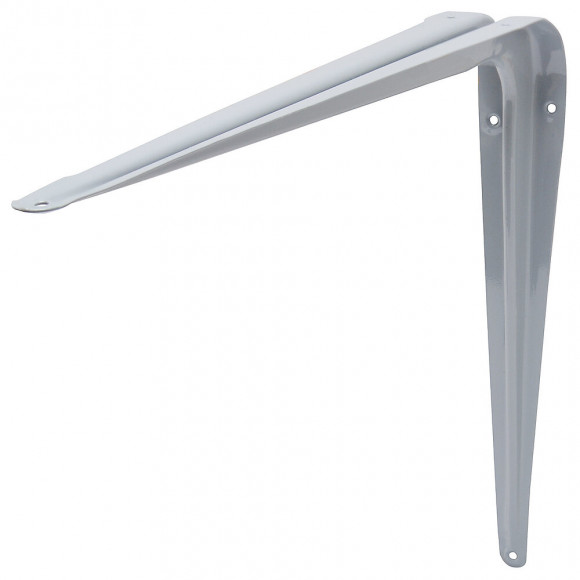 Equerre décorative emboutie grise 35x40cm