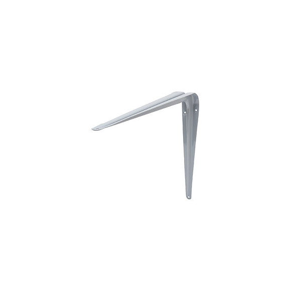 Equerre décorative emboutie grise 35x40cm