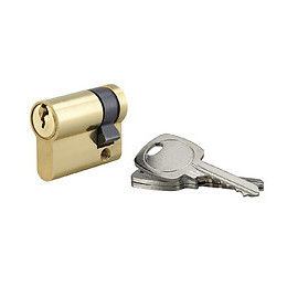 Cylindre profil laiton 5 goupilles 30x10mm 3 clés