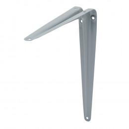 Equerre décorative emboutie grise 20x25cm