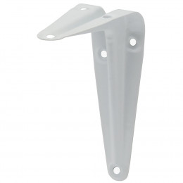 Equerre décorative emboutie blanche 10x7.5cm