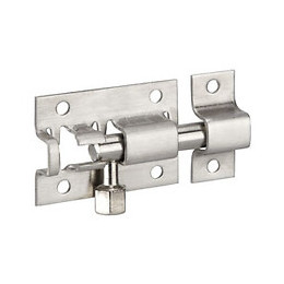 Targette inox pêne rond 38mm