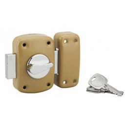 Verrou embouti bouton cylindre 23x45mm 3 clés