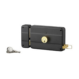 Serrure applique 140x90mm cylindre 45mm 3 clés gauche