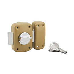 Verrou embouti bouton cylindre 23x50mm 3 clés