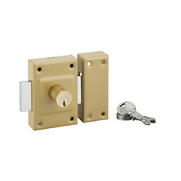 Verrou cambre double cylindre 21x40mm 3 clés