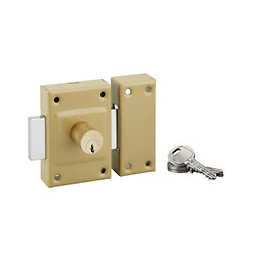 Verrou cambre double cylindre 21x40mm 3 clés