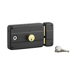 Serrure applique 140x90mm cylindre 45mm 3 clés droite