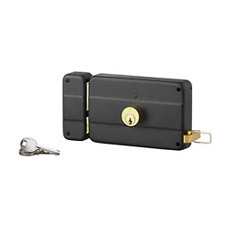 Serrure applique 140x90mm cylindre 45mm 3 clés gauche