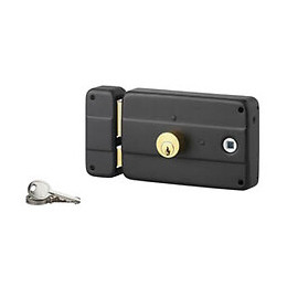 Serrure applique 140x90mm cylindre 45mm fouillot gauche