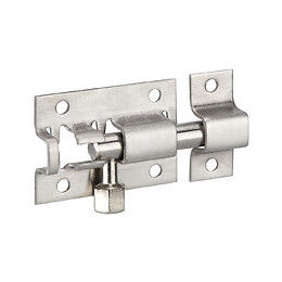 Targette inox pêne rond 50mm