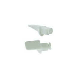 Taquet à enfoncer plastique blanc diamètre 7mm - 40 pièces