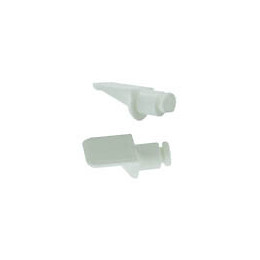 Taquet à enfoncer plastique blanc diamètre 7mm - 40 pièces