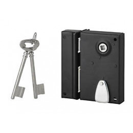 Serrure applique 70x110mm pêne dormant 1/2 tour 2 clés gauche