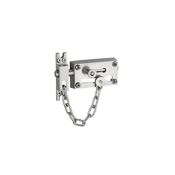 Verrou entrebâilleur a chainette