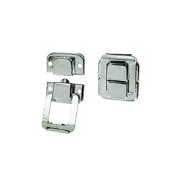 Fermoir à bascule acier chromé 31x37mm - 2 pièces