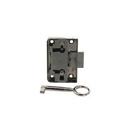 Serrure universelle à plaquer nickelé 20mm - 1 pièce