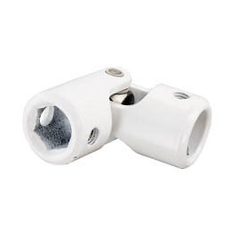 Cardan hexagonal 10/rond 12mm zingué blanc - 1 pièce