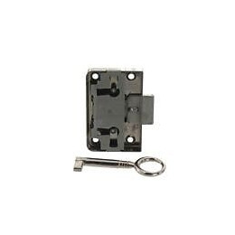 Serrure universelle à plaquer nickelé 20mm - 1 pièce