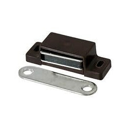 Loqueteau magnétique plastique marron 4kg - 2 pièces