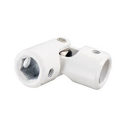Cardan hexagonal 10/rond 12mm zingué blanc - 1 pièce