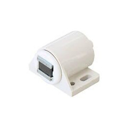 Loqueteau magnétique rond plastique blanc 3kg - 1 pièce