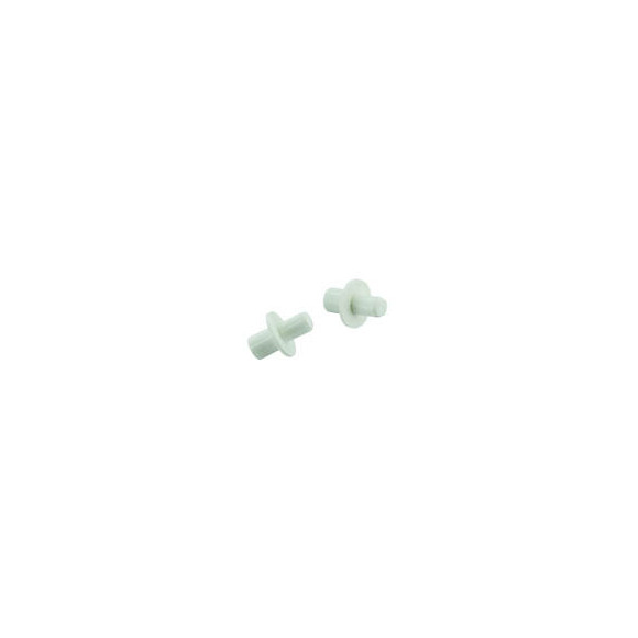 Taquet à enfoncer plastique blanc d.5/d.6mm - 12 pièces