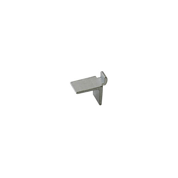 Taquet pour crémaillère aluminium brut 22mm - 8 pièces