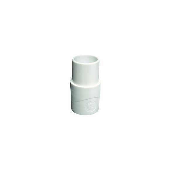 Embout plastique mâle diamètre 32 mm.